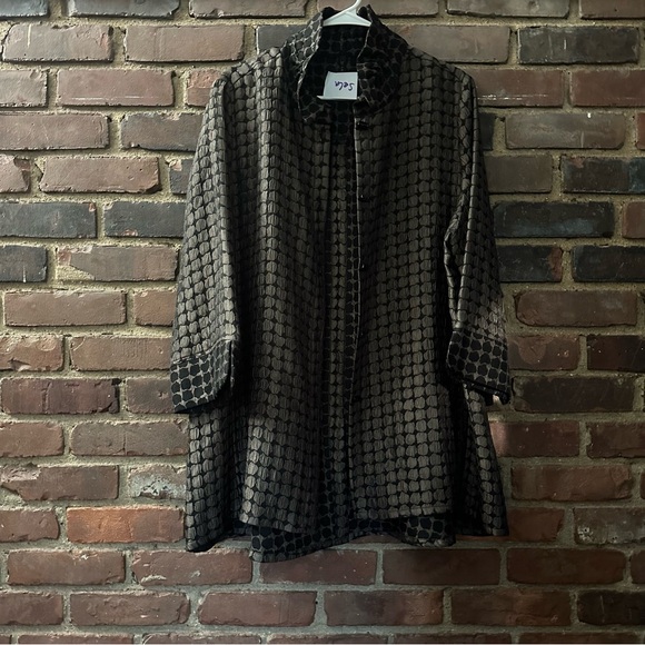 IC by Connie K | button jacket topper XL-47 Chest -33” Long - Picture 2 of 4